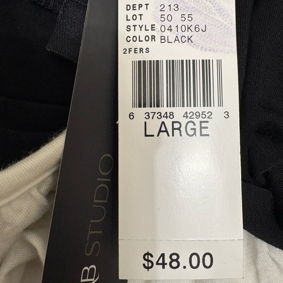 NWT Black & White 2 in 1 Cardigan with Ruffle Lace Tiered Attached Shirt | Sz L - Picture 10 of 11